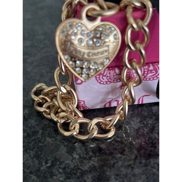 Juicy Couture Black Pink Velvet Crown Embroidered Coin Purse Gold Chain Charm - Picture 4 of 13